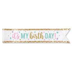 "Happy Cake Day" Birthday Sequin Sash