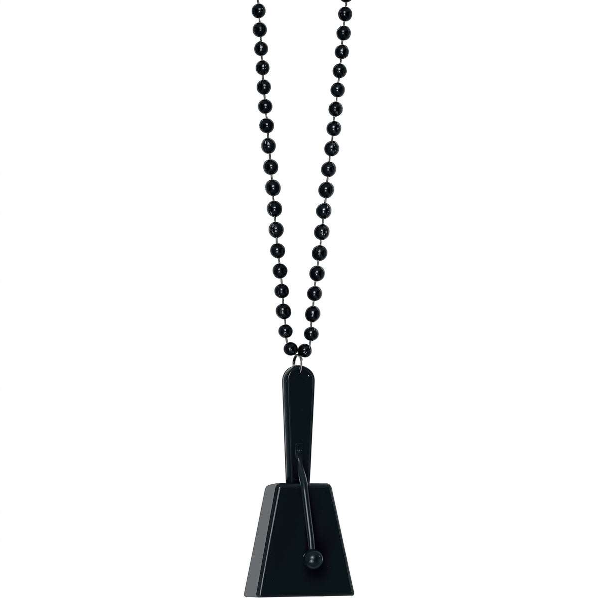 Black Clacker Necklace - Wearable Noisemaker for Team Spirit
