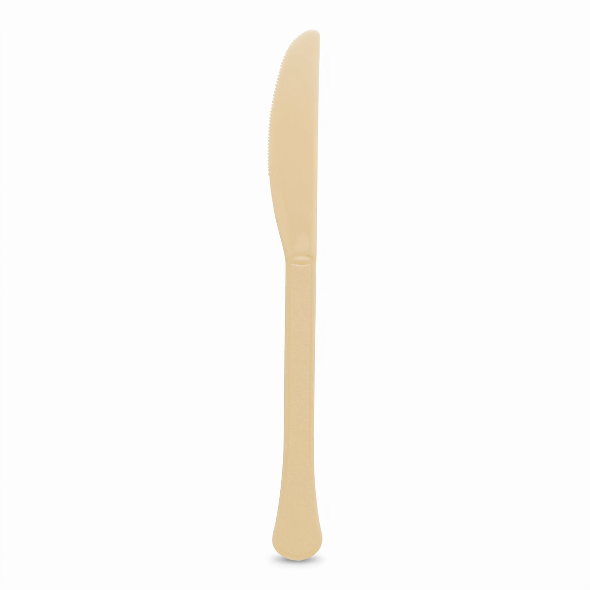Elegant Gold Plastic Knife - Solid Color Collection - 7.5 in.