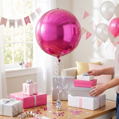 Bright Pink 16" Orbz Foil Balloon
