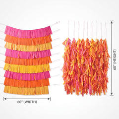 Vibrant Summer Throwback Fringe Wall Decor Kit