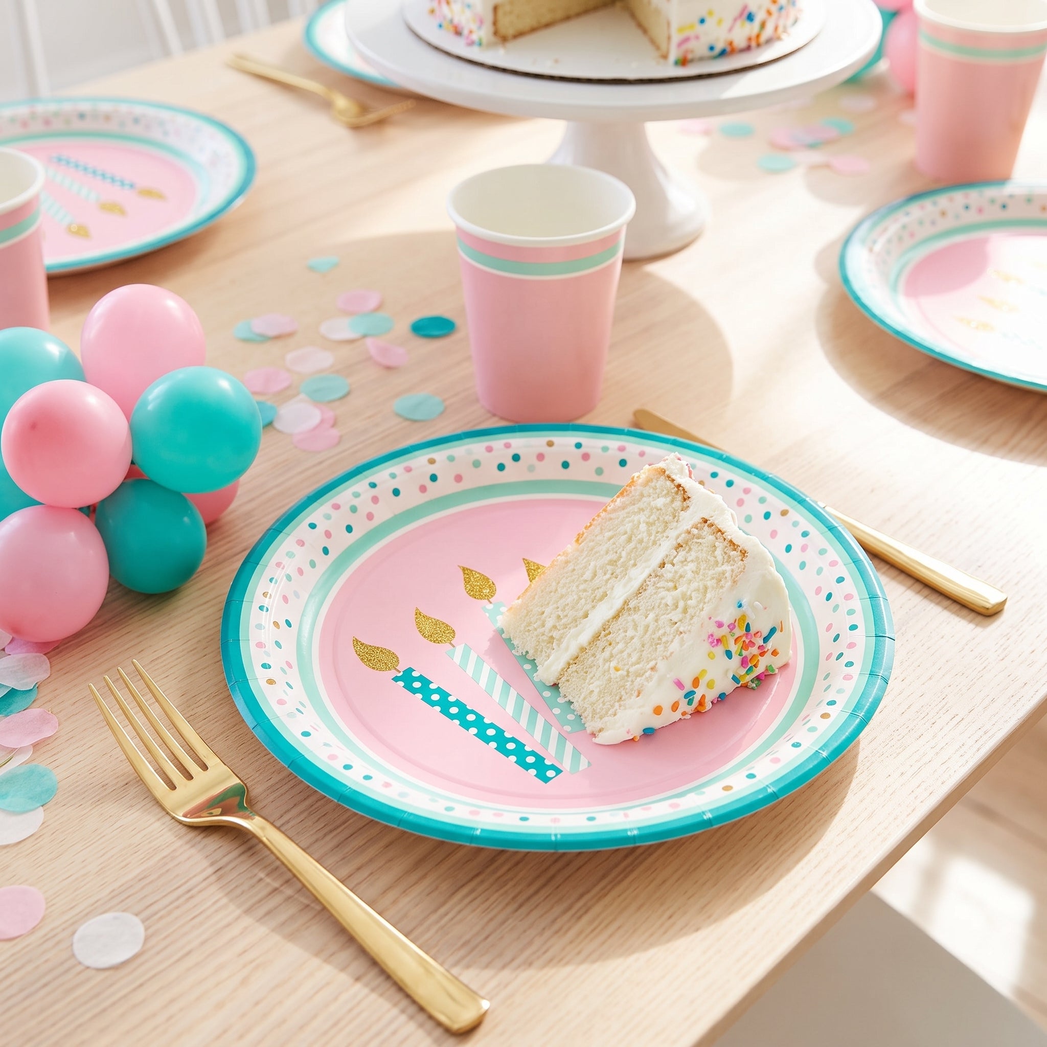 7" Happy Cake Day Paper Plates