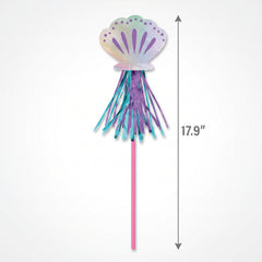 Shimmering Mermaid Seashell Party Wands - 6 Pack