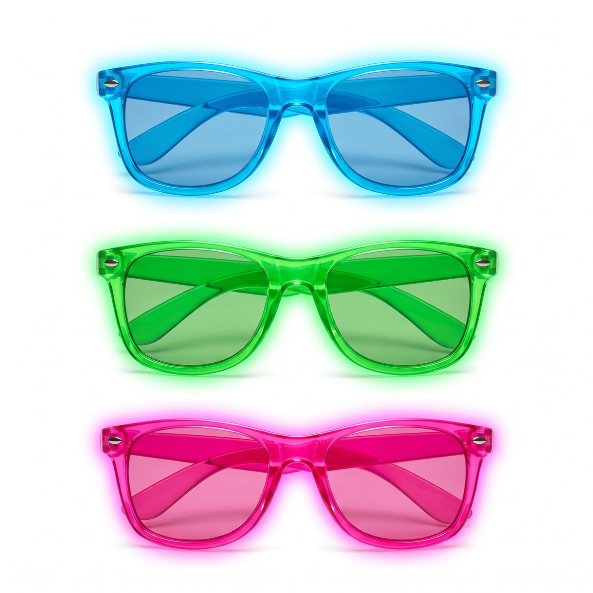 Glow-in-the-Dark Summer Sunglasses, 6-Pack