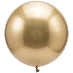 Luxurious Gold Metallic 24" Latex Balloons - 4 Pack