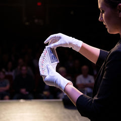 Women's Short White Costume Gloves