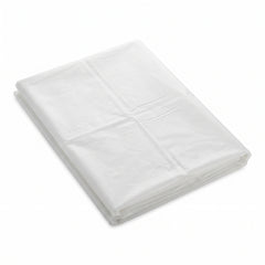 White Plastic Rectangular Table Cover - 54" x 108"