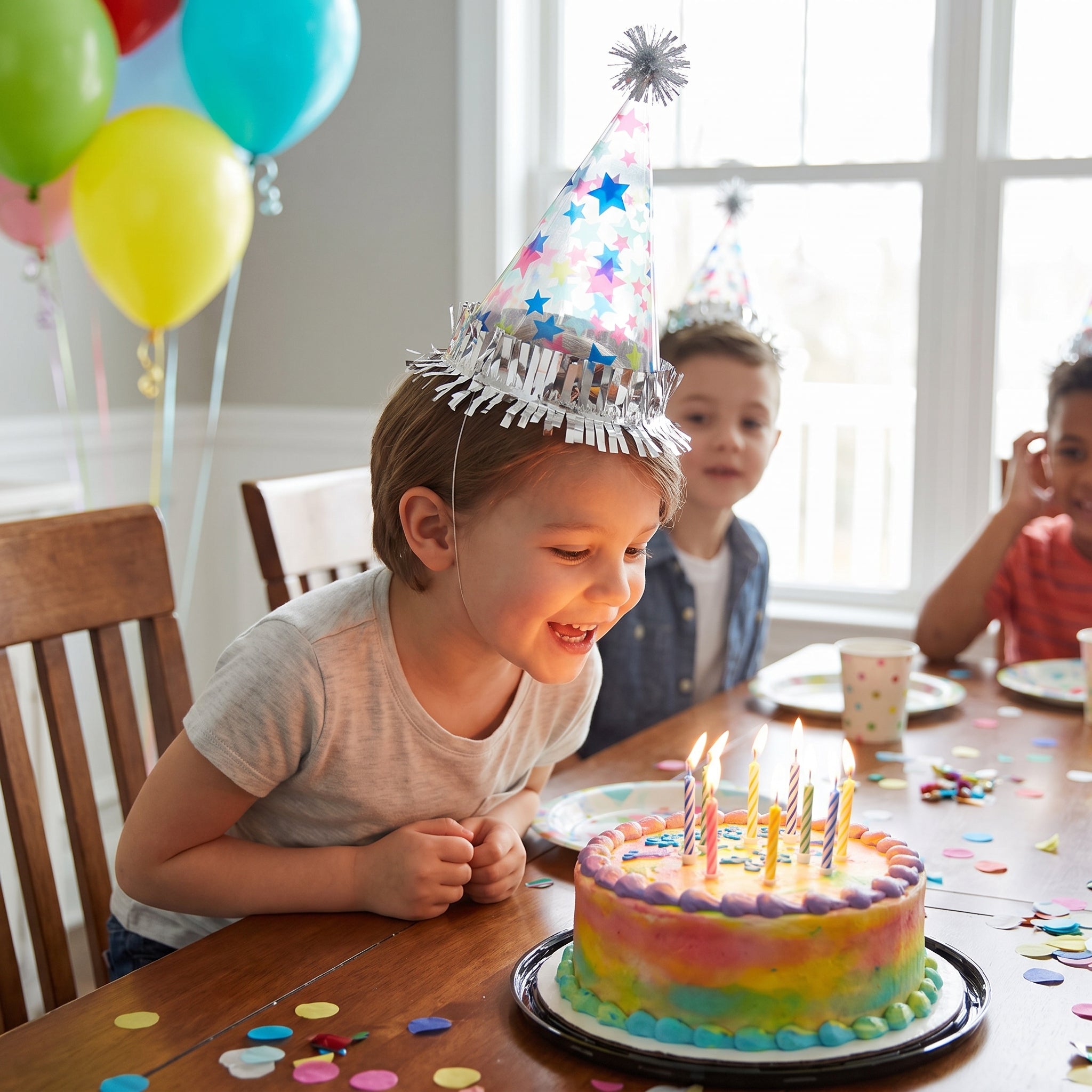 Modern Starry Cone Birthday Hat