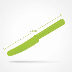Lime Green Economy Plastic Knives - 7.5 in.