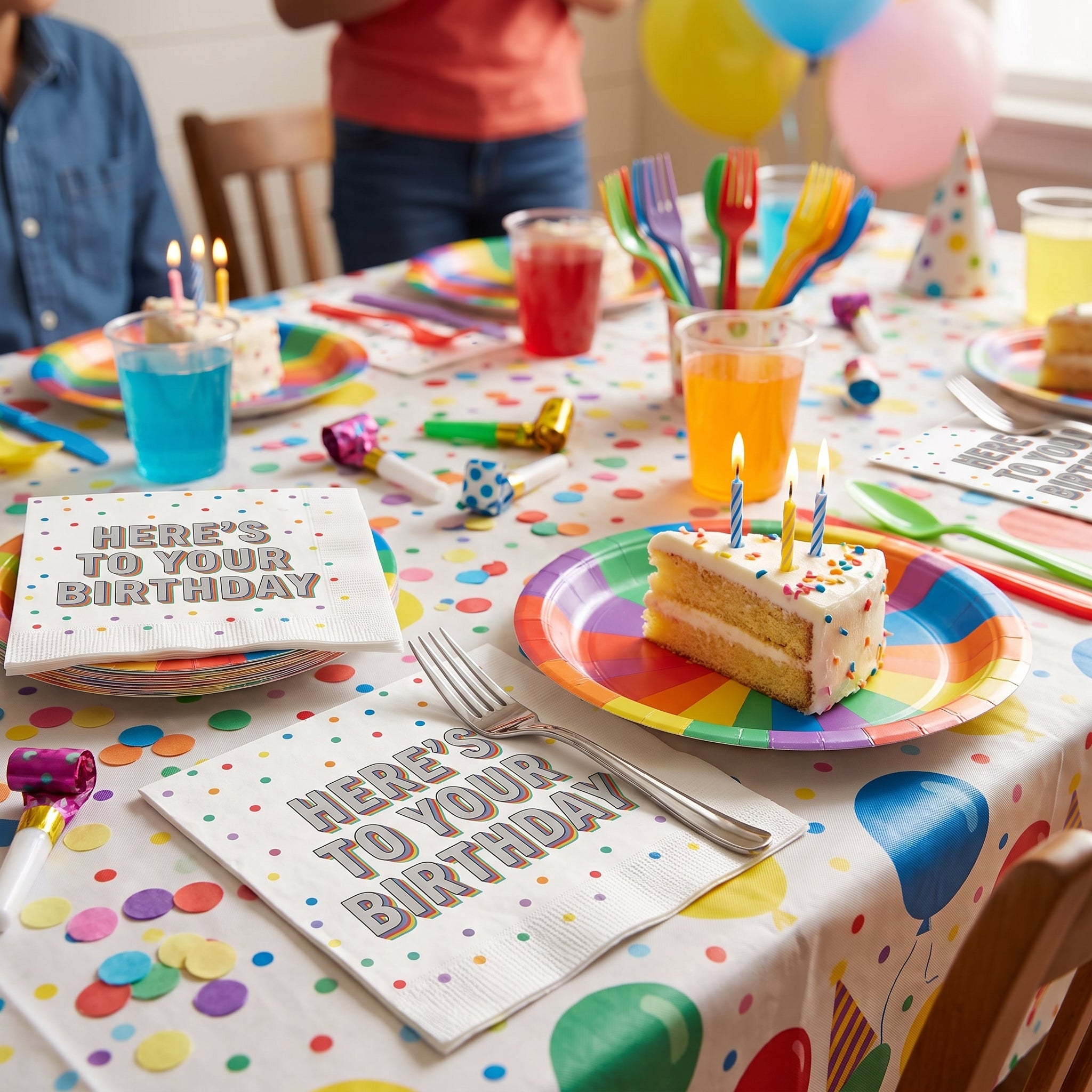Here's to Your Birthday Luncheon Napkins - 6.5 In. x 6.5 In., 16-Pack