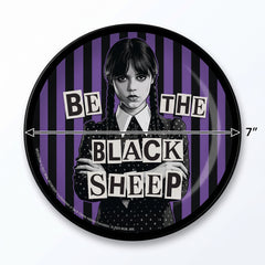 Wednesday Addams "Be The Black Sheep" 7-Inch Round Dessert Plates, 8-Pack