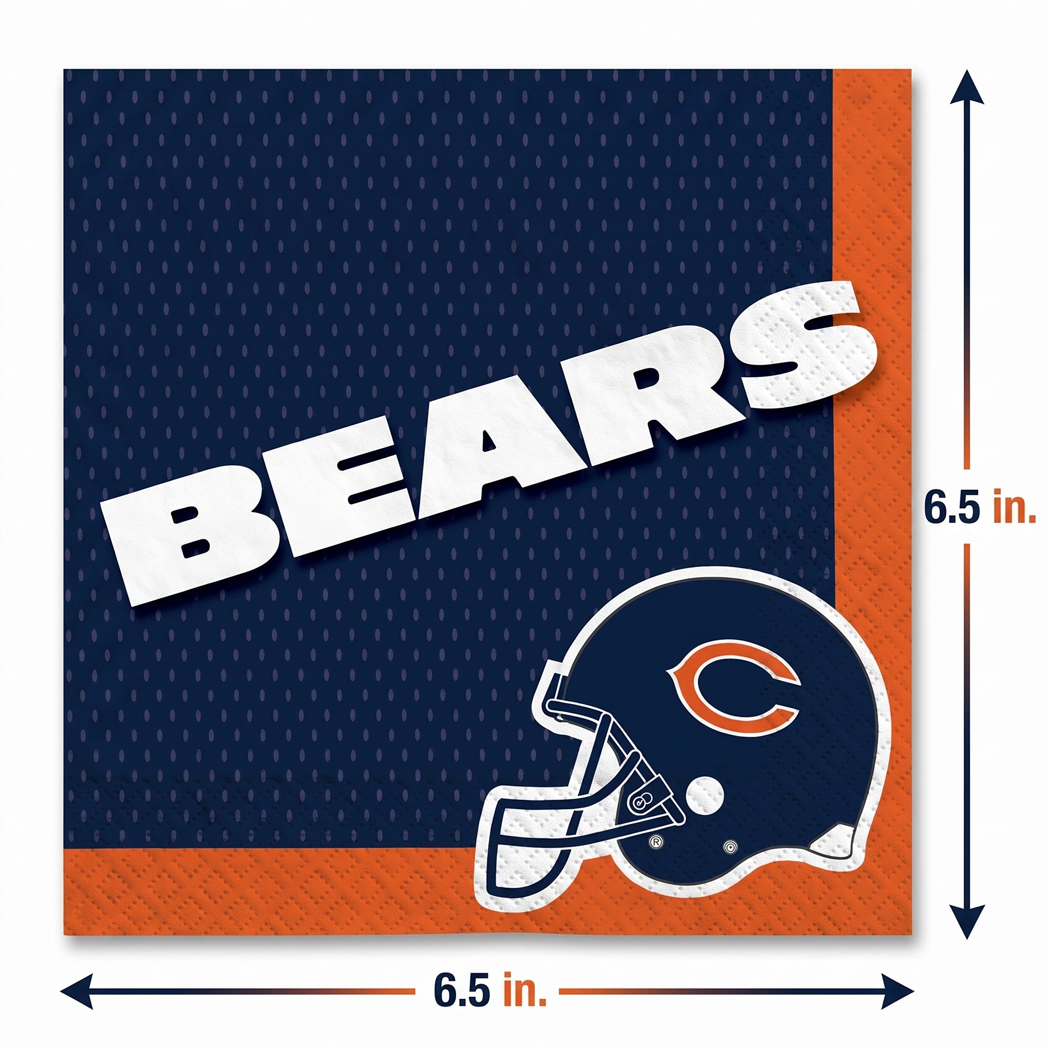 Chicago Bears NFL Luncheon Napkins - 6.5 In. x 6.5 In.