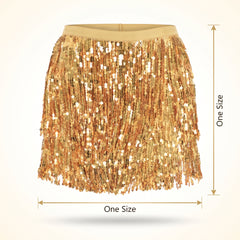 Gold Sparkle Skirt for Adults
