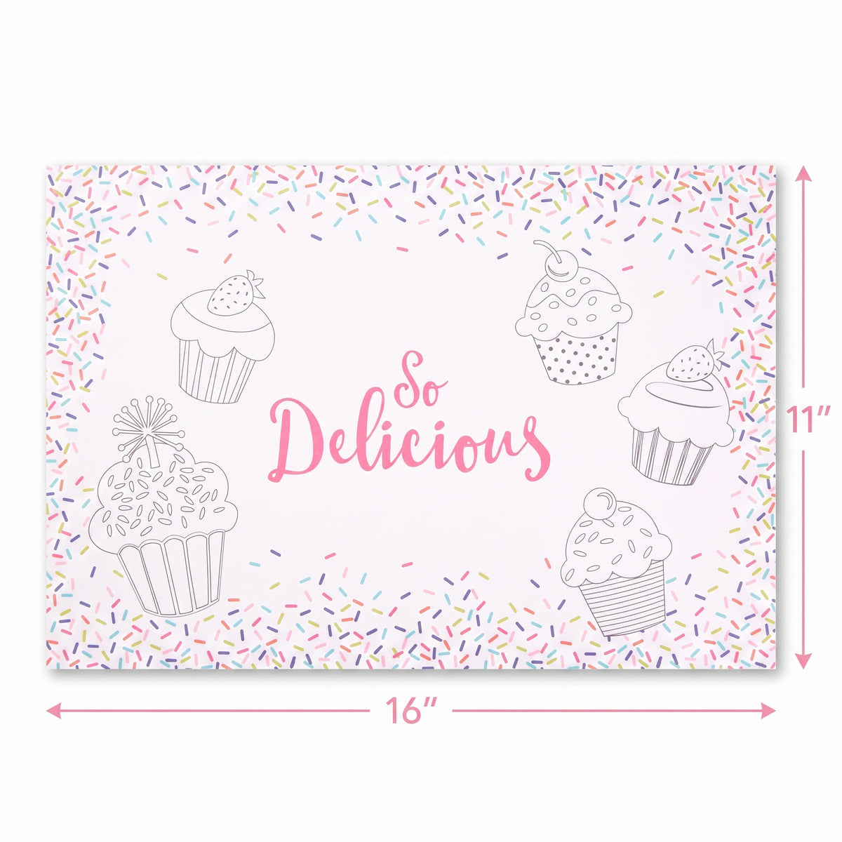 Colourful Sprinkles Colouring Placemats - 24 Pack