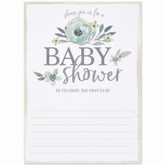 Elegant Floral Baby Shower Invitation