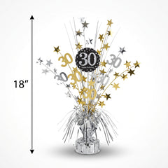 Sparkling Celebration 30th Birthday Spray Centerpiece