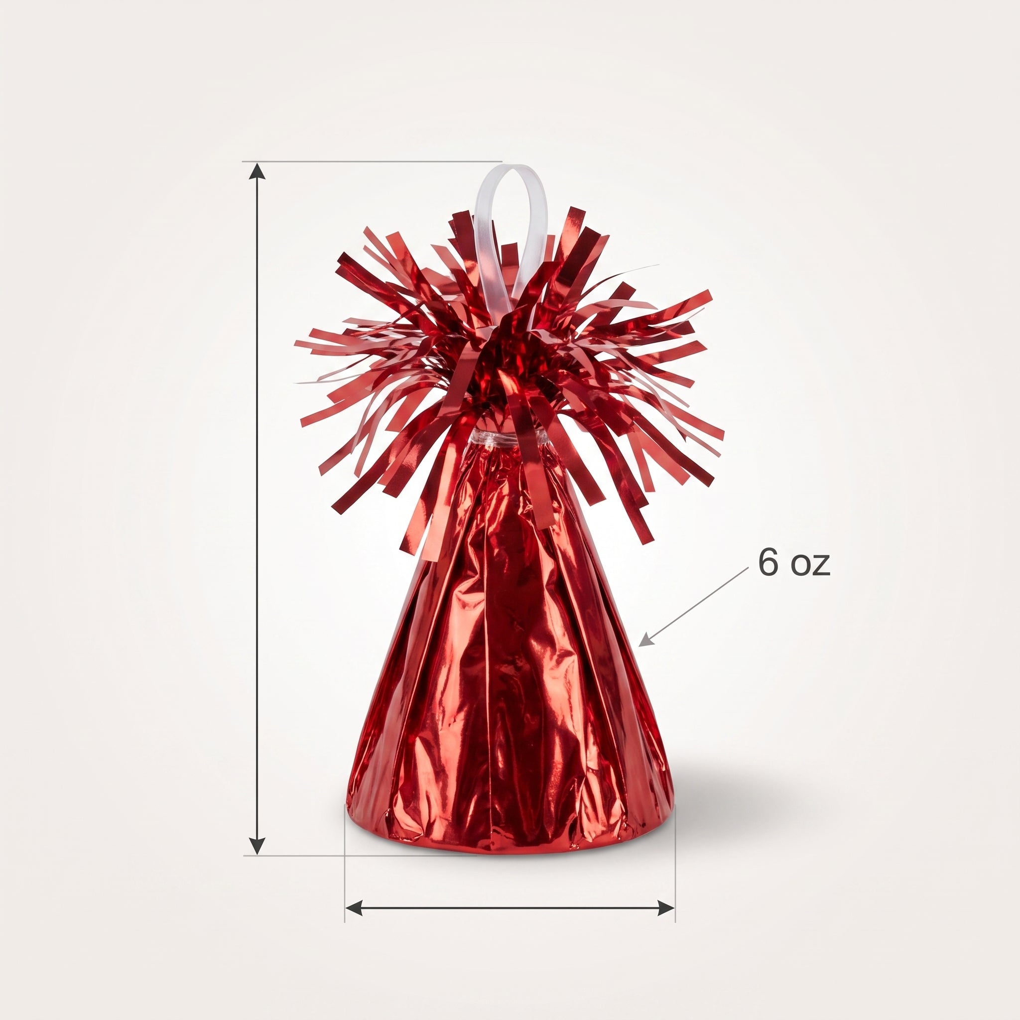 Sparkling Red Balloon Weight for Parties