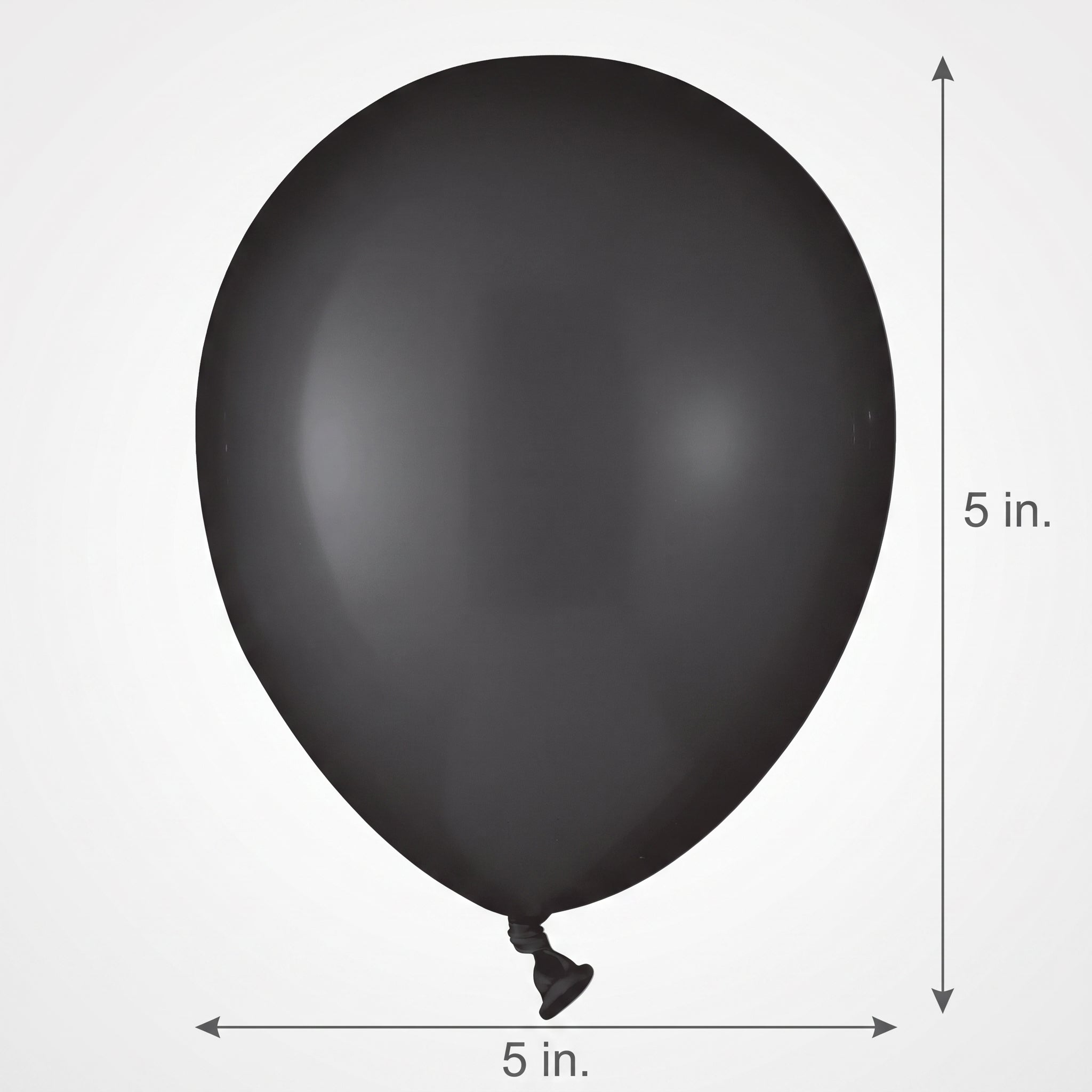 Premium Black Latex Balloons - 5" | 50 Count