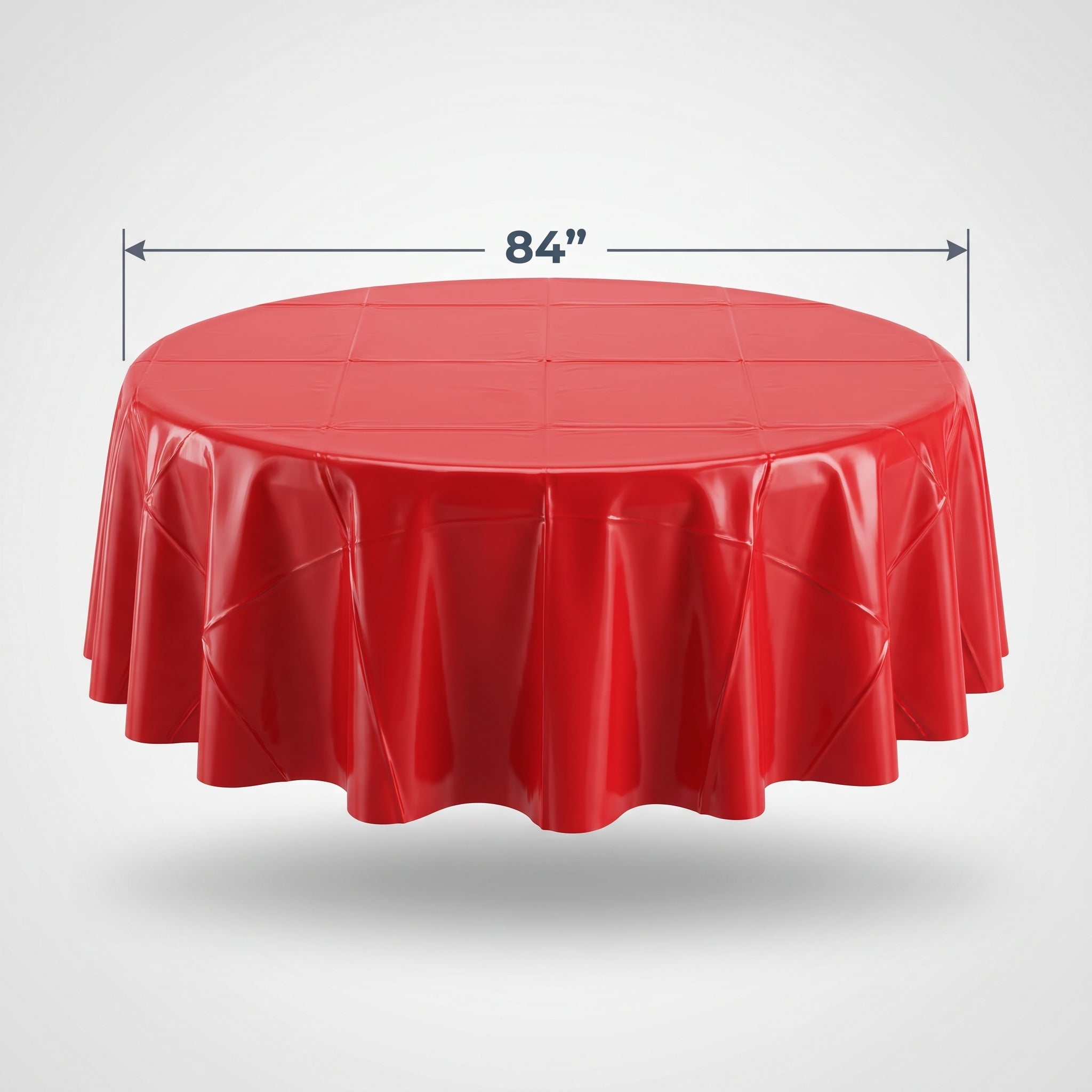 TC 84" RND PL APPLE RED