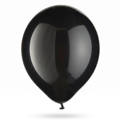 Classic Black Latex Balloons - 9", 20 Pack