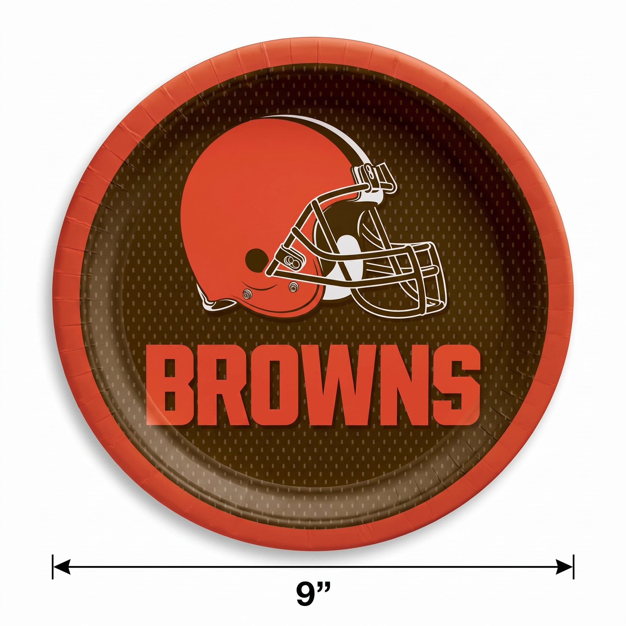 Cleveland Browns 9" Round Paper Plates