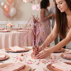 Sweet Sixteen Rose Gold Spray Centerpiece