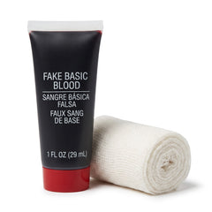Halloween Fake Blood and Gauze Makeup Kit (1 oz)