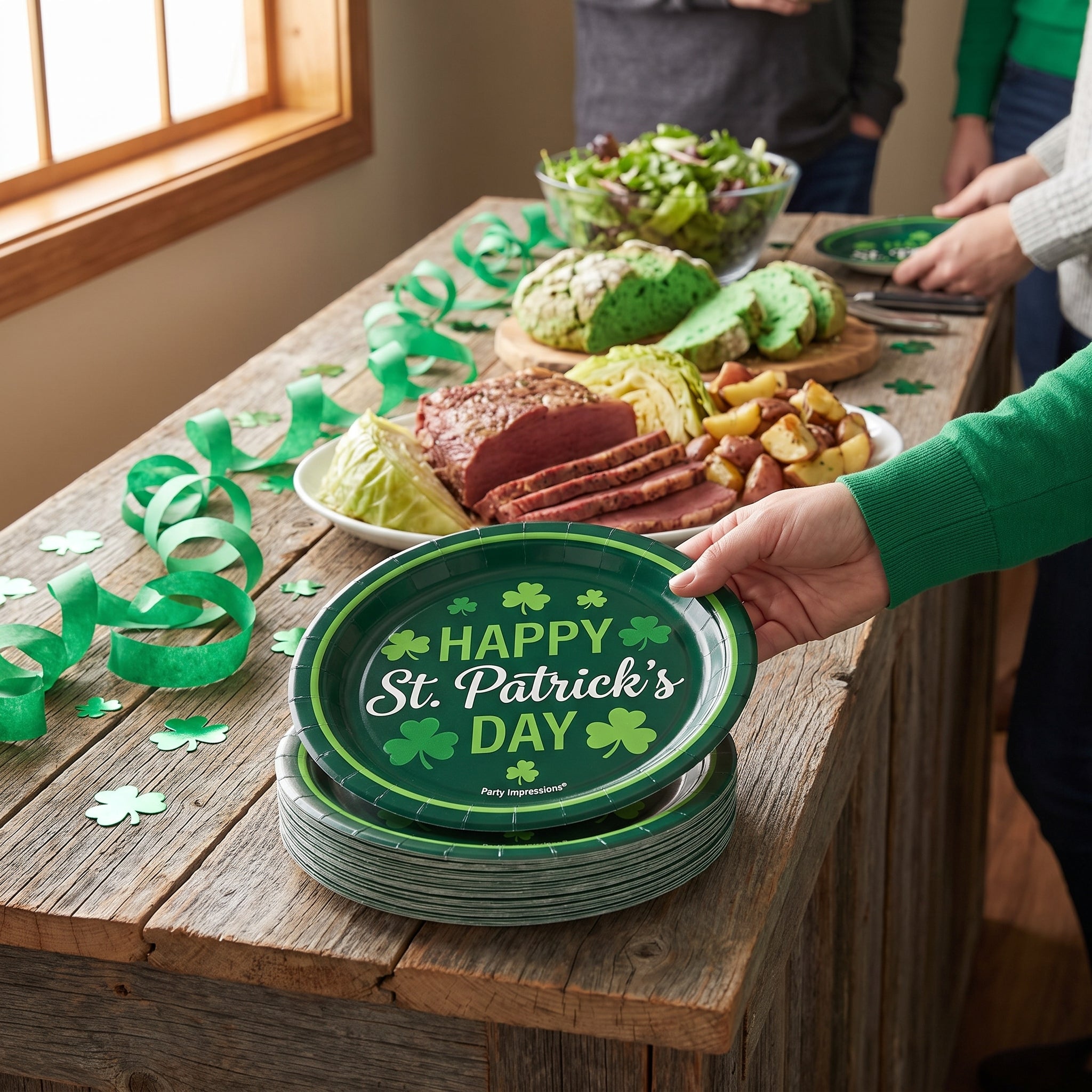 St. Patrick's Day Irish Blessings 8.5" Round Paper Plates