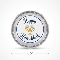 Festive Hanukkah Celebration 8.5" Paper Plates