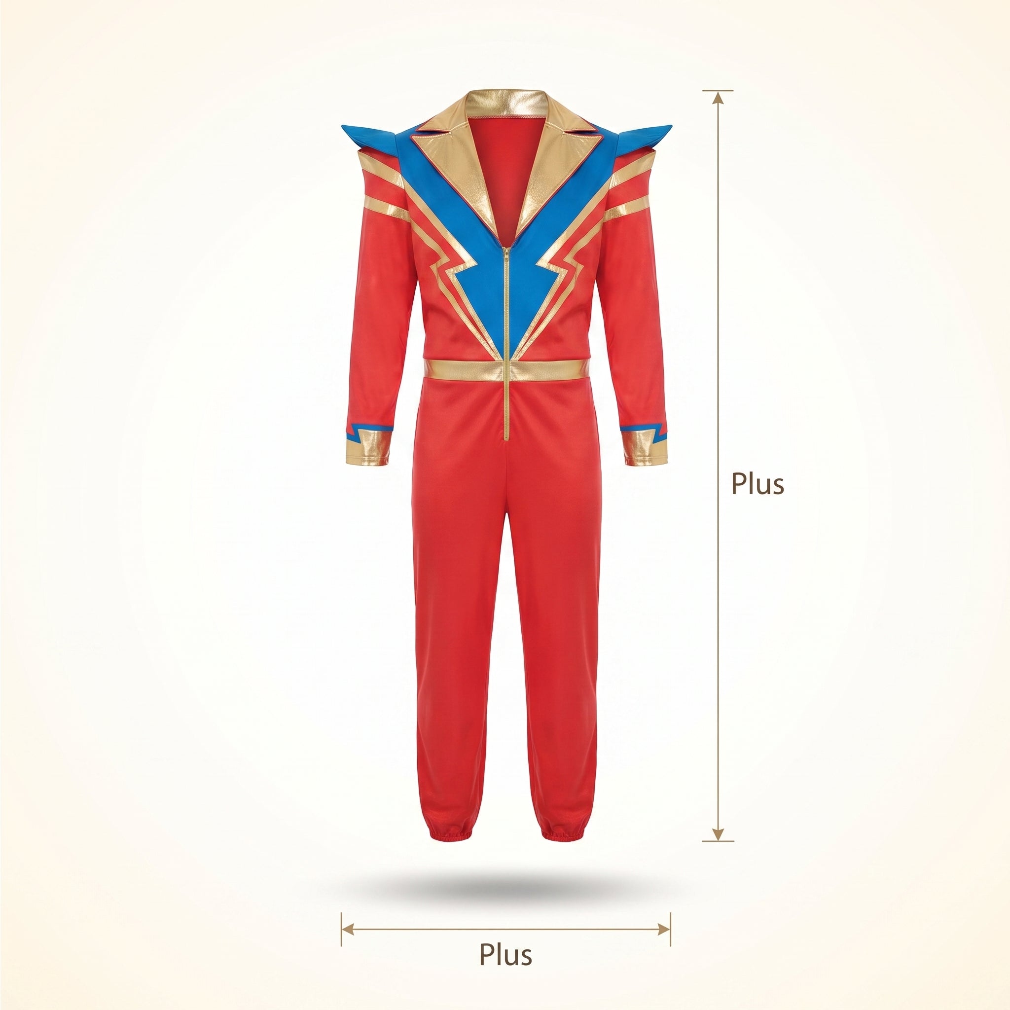 Men's Plus Size Glam Rock Jumpsuit Costume
