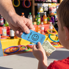 Smiley Face Blue Ticket Roll - 2000 Tickets