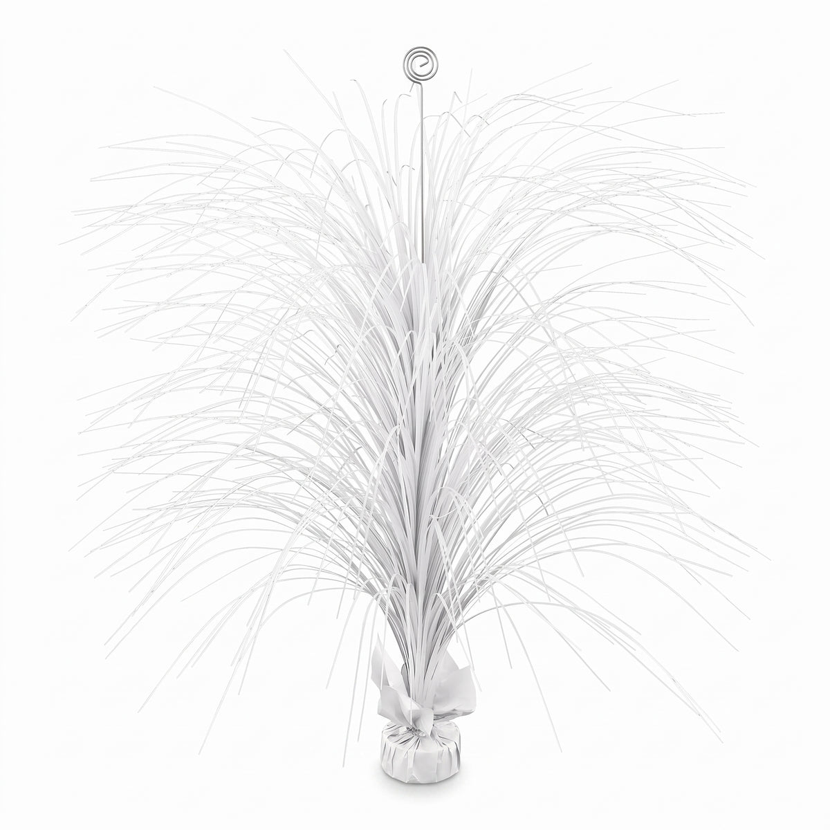 Giant White Metallic Spray Centerpiece