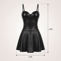 Sleek Black Halloween Corset L/XL