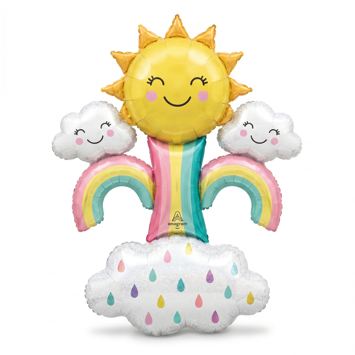 Cheerful Rainbow & Sunshine AirLoonz Balloon