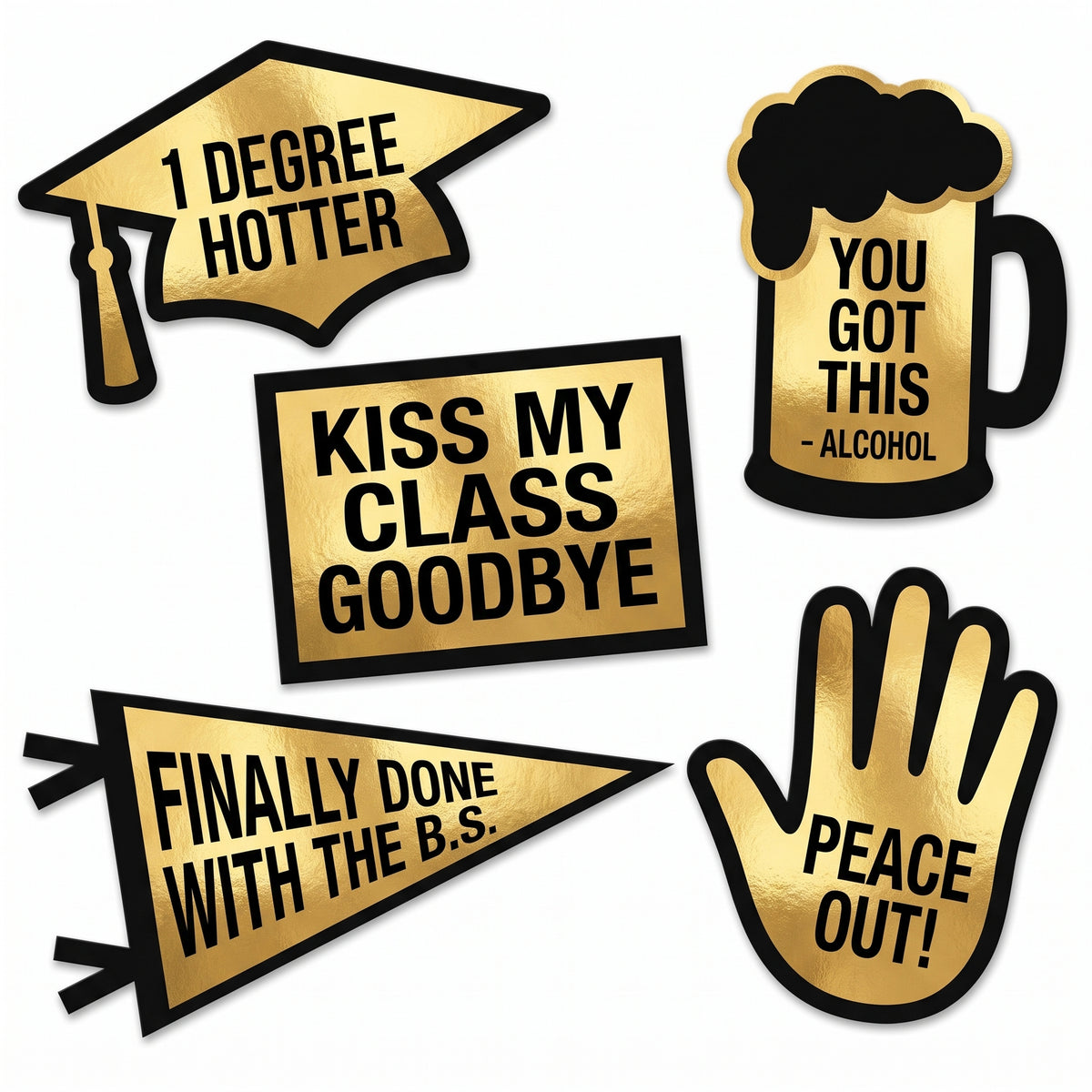 Edgy Graduation Celebration Cutouts