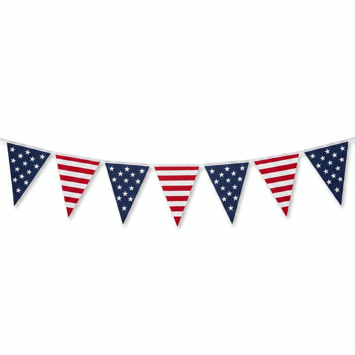 Stars and Stripes Patriotic Pennant Banner