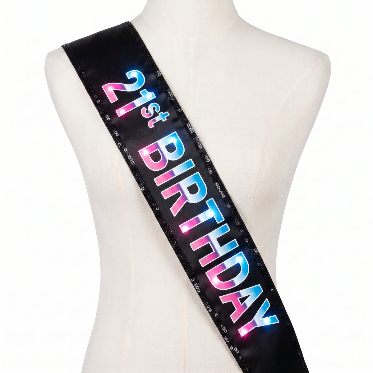 Light-Up "Finally 21" Birthday Sash