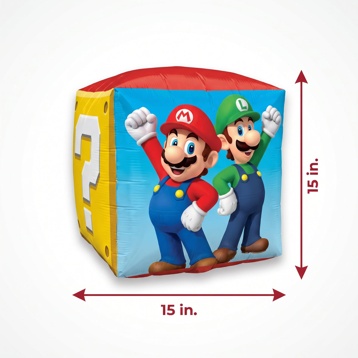Super Mario Bros Cube Foil Balloon