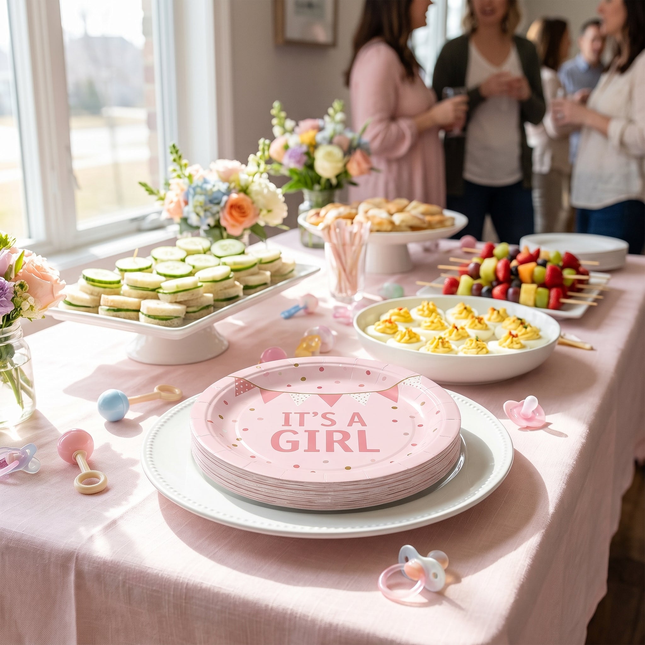 It's a Girl 8.5" Baby Shower Paper Plates