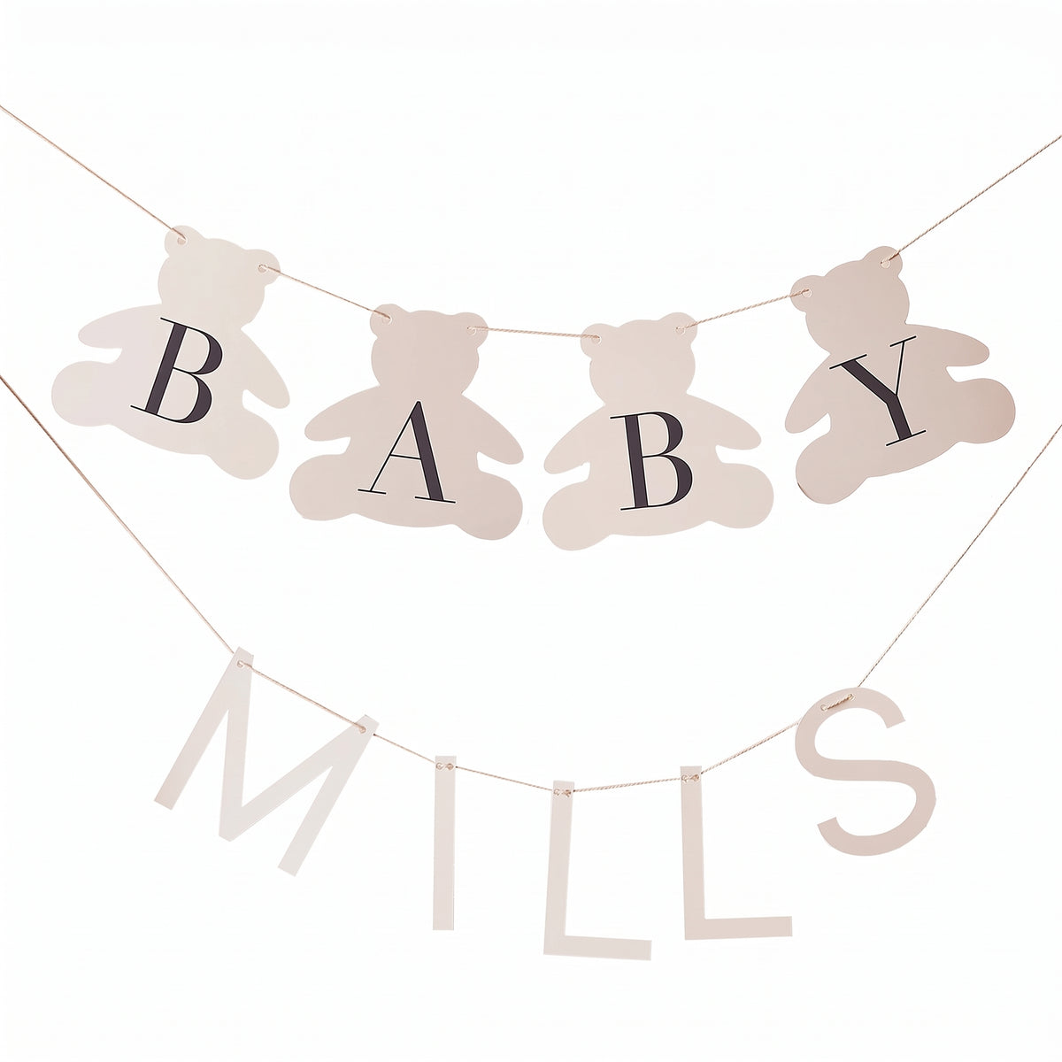 Personalized Teddy Bear Baby Shower Banner