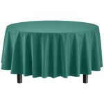 Dark Green Round Plastic Table Cover