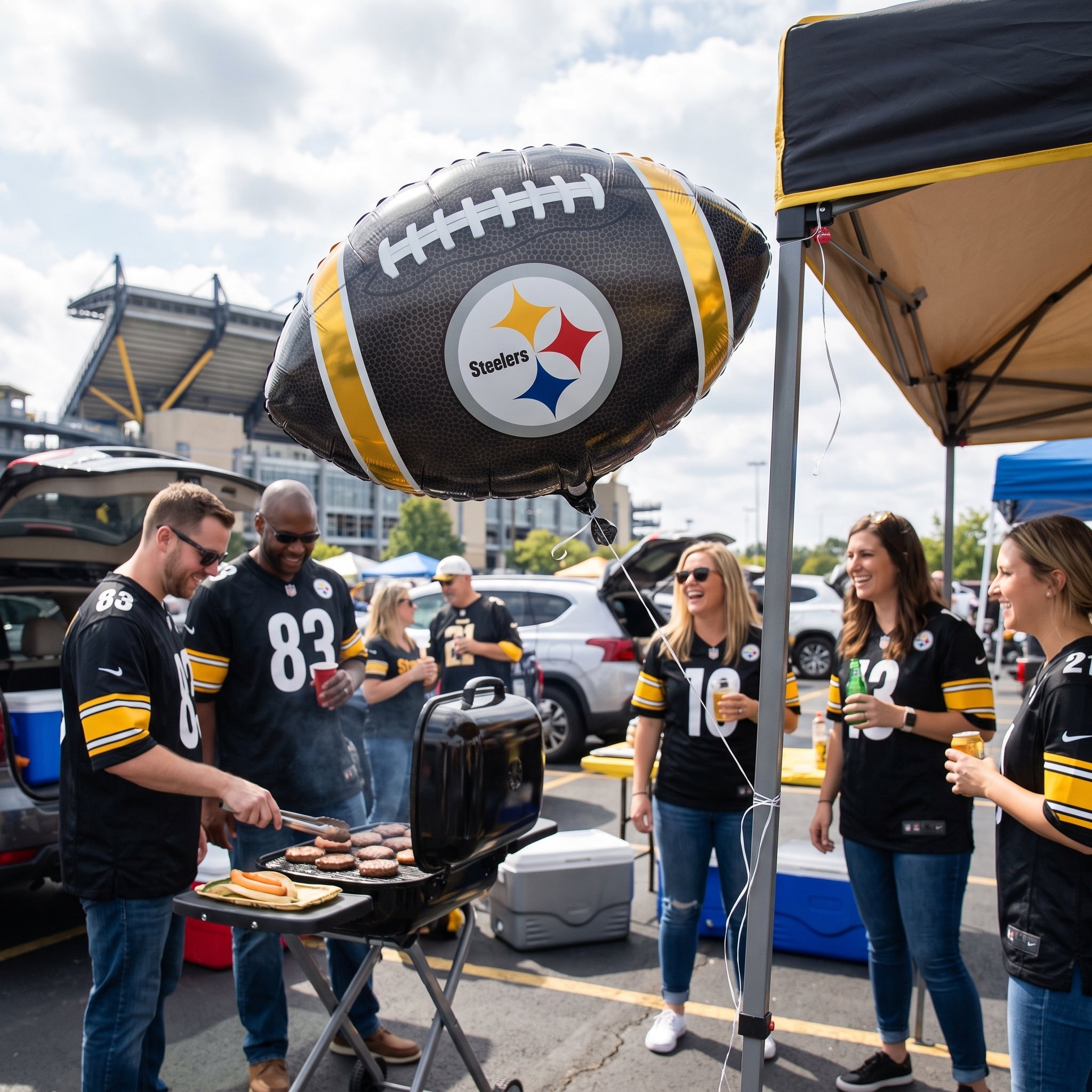 Steelers Football 18" Foil Mylar Balloon
