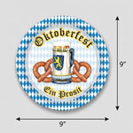 Oktoberfest Harvest 9-Inch Plates - Set of 8