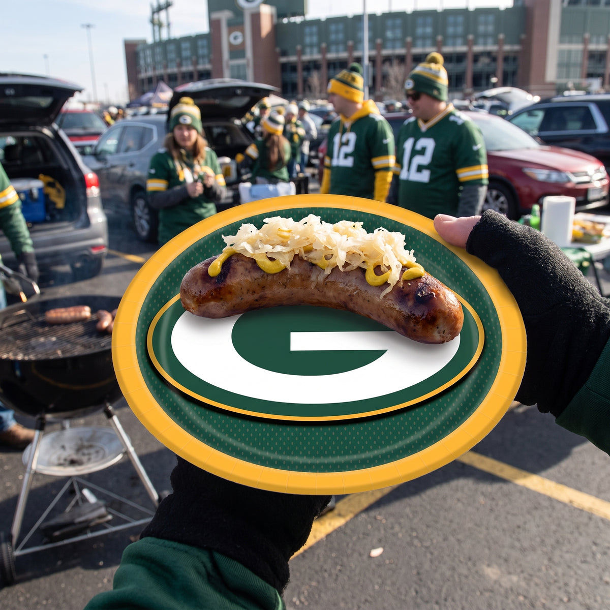 Green Bay Packers 9" Round Paper Plates