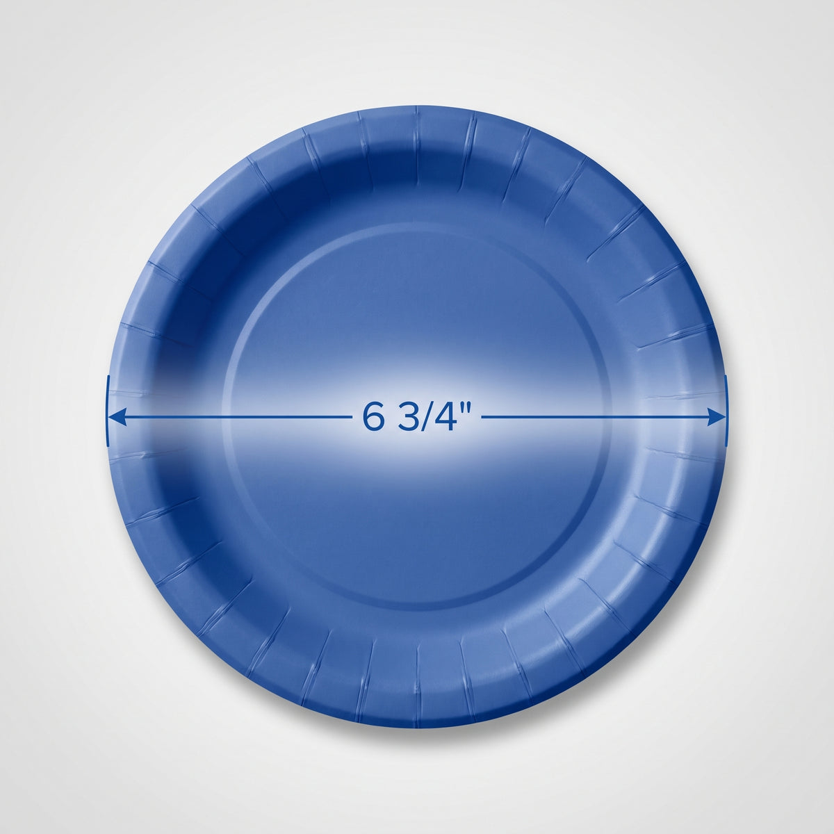 Royal Blue 6.75" Round Paper Plates