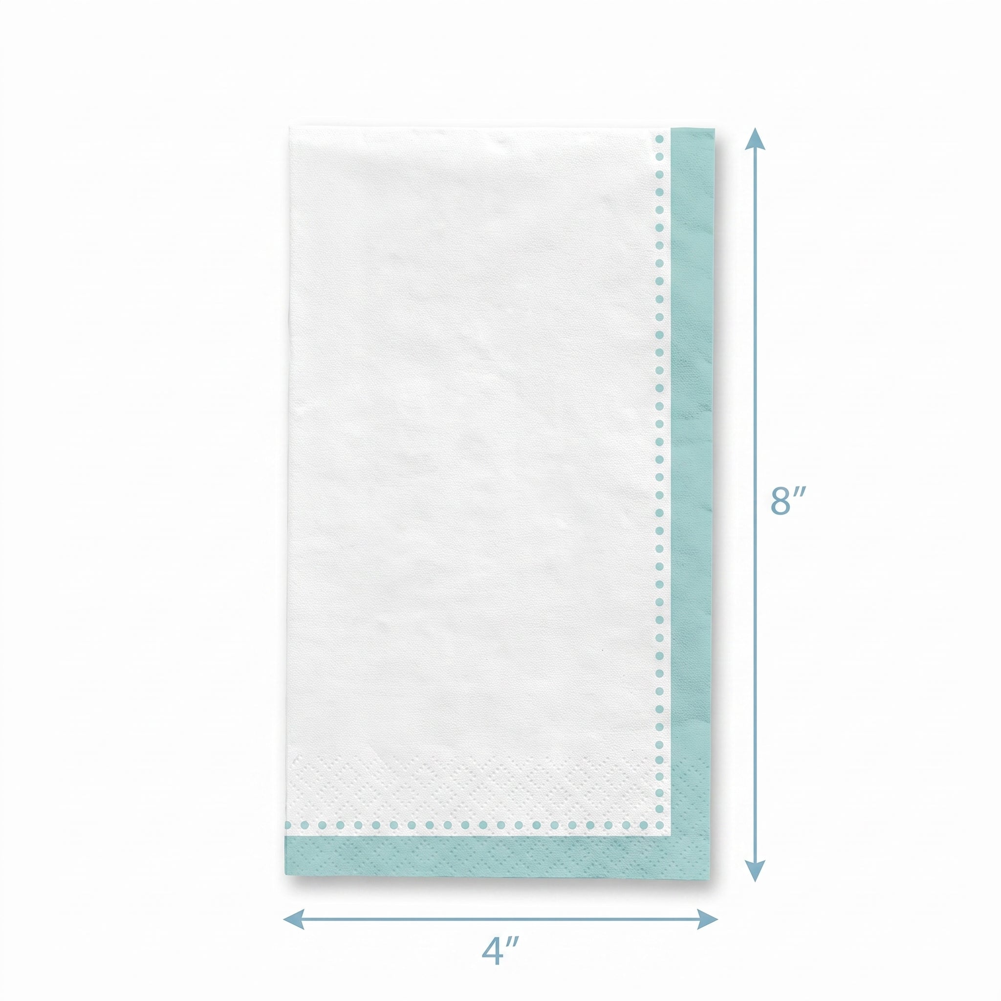 Premium Robin's Egg Blue Buffet Guest Towels - 8 In. x 4 In.