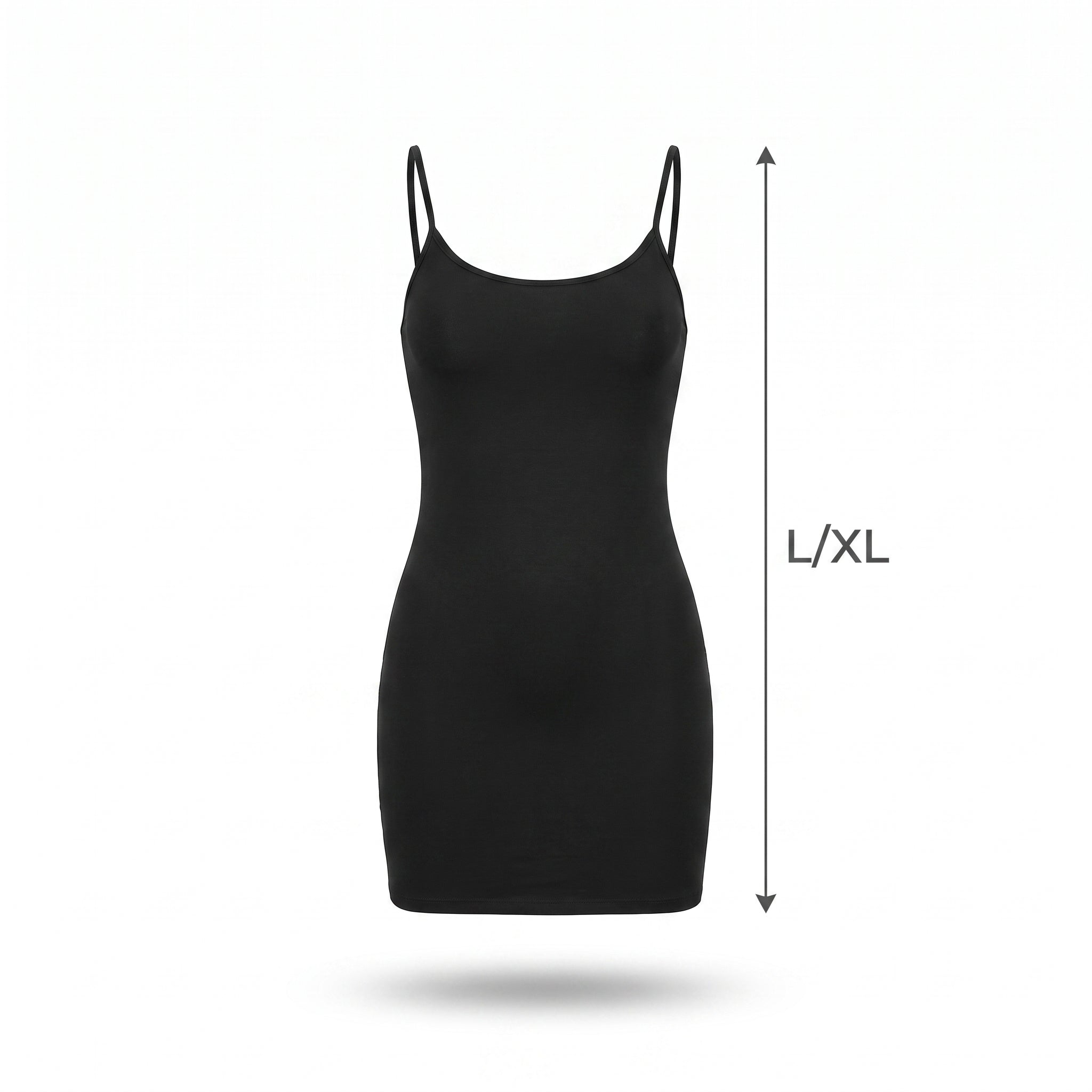 Black Halloween Spaghetti Strap Dress - Women's L/XL