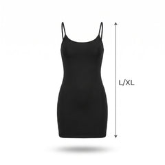Black Halloween Spaghetti Strap Dress - Women's L/XL