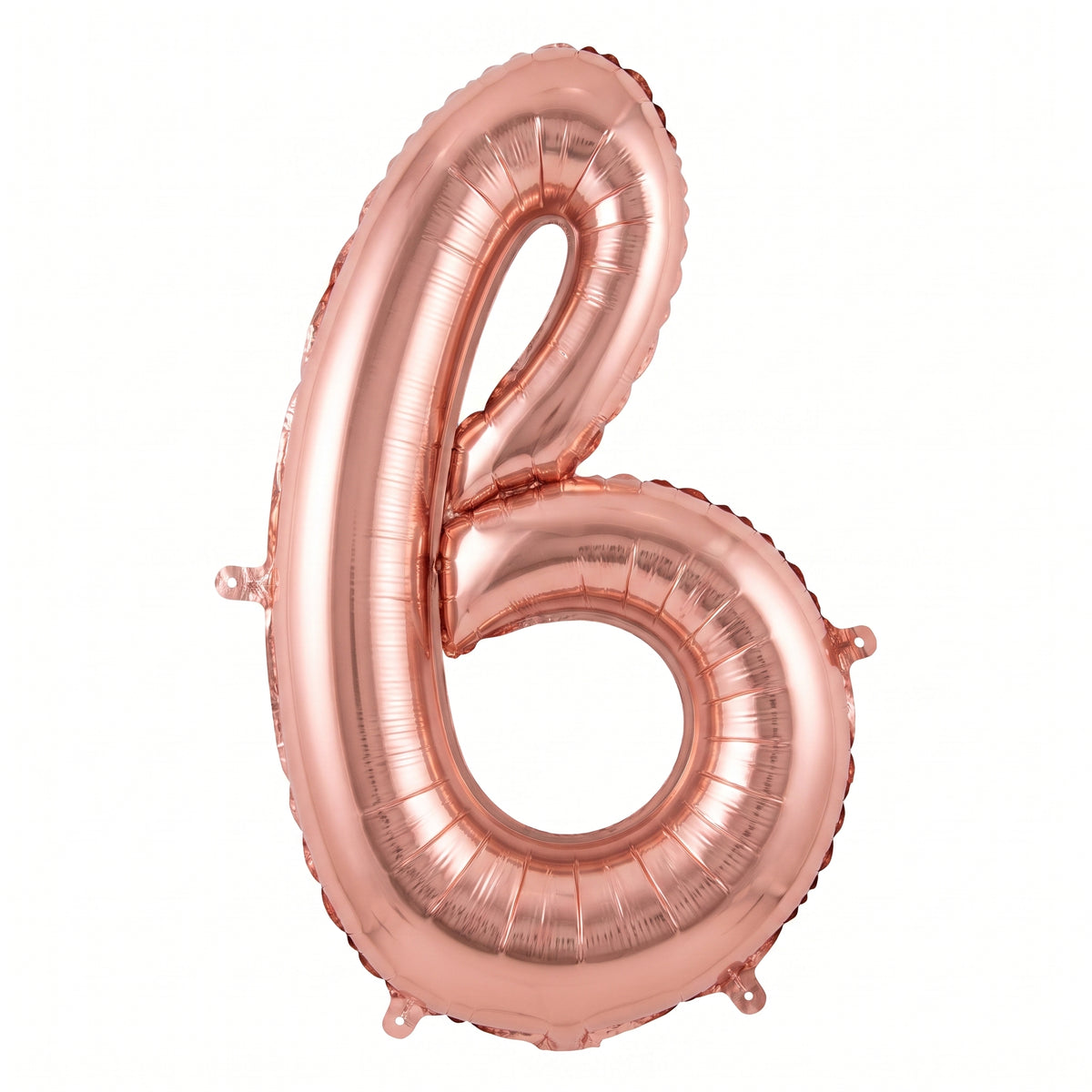 Rose Gold Script Letter 'B' Foil Balloon - 8-Inch Air-Filled