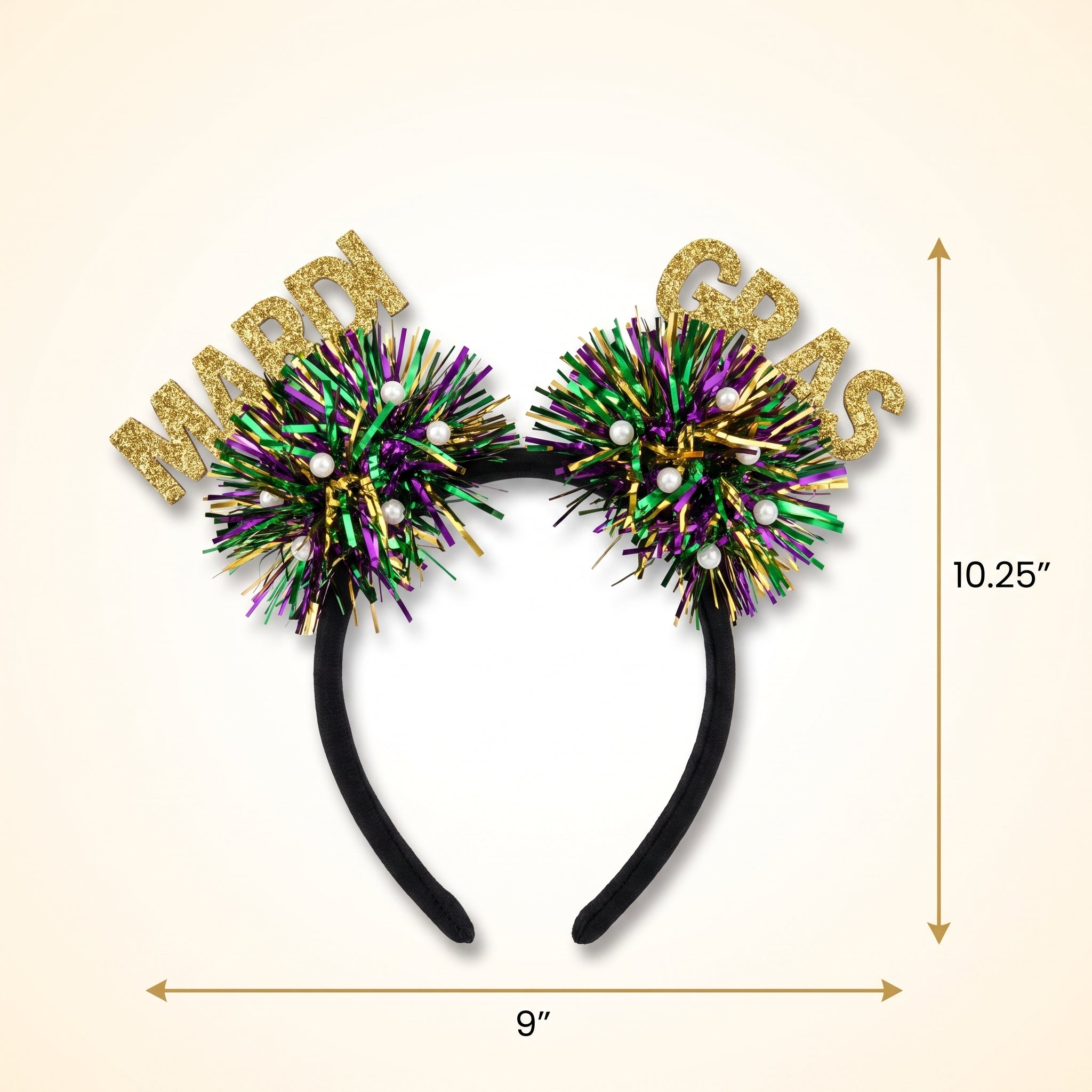 Festive Tinsel Masquerade Headband